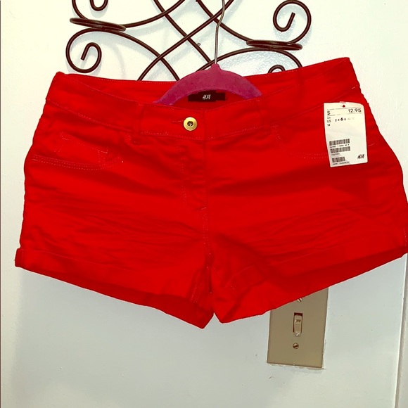 Hxxm red shorts Clearance